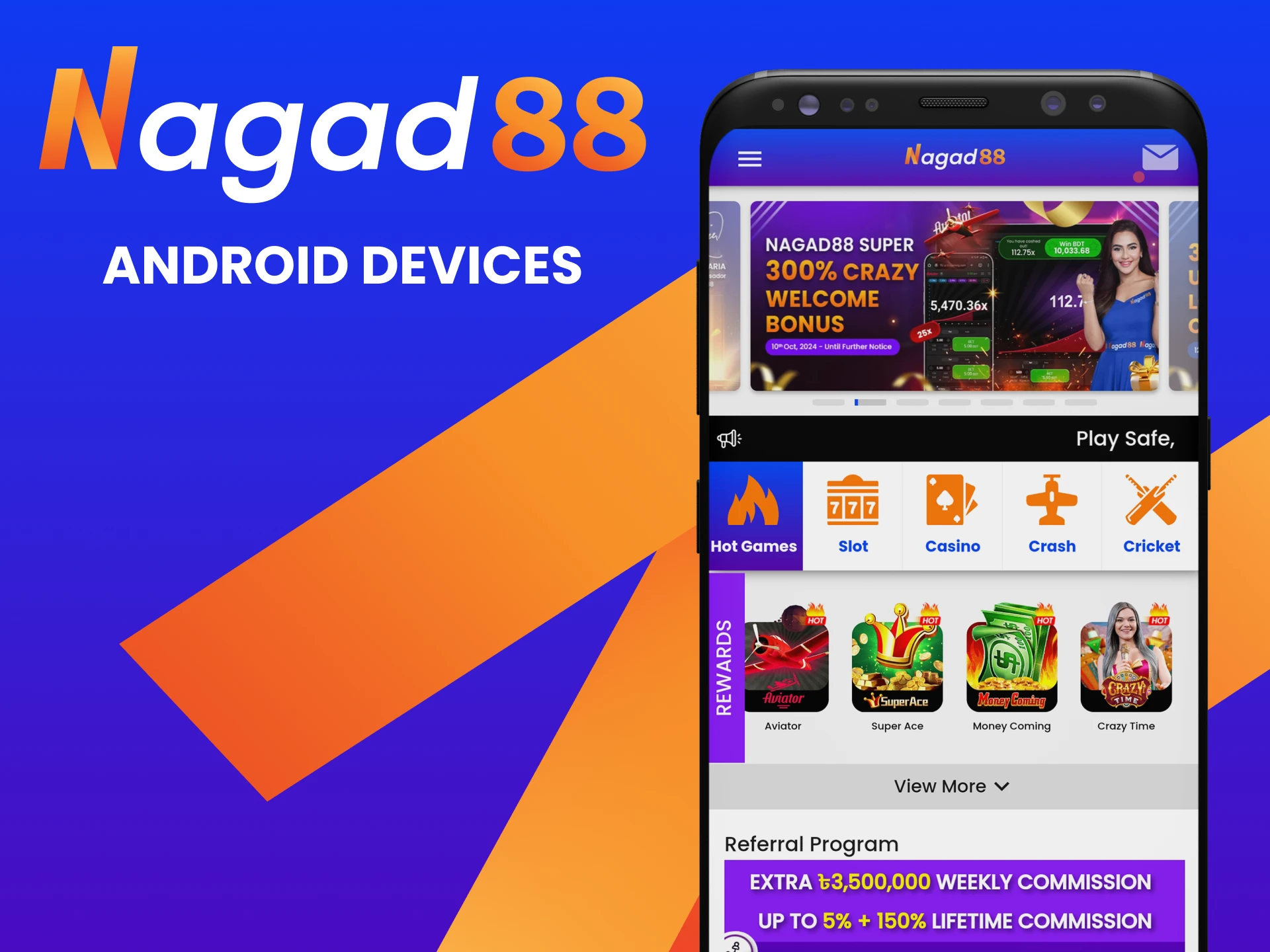 Nagad88 app is supported by all Android devices.