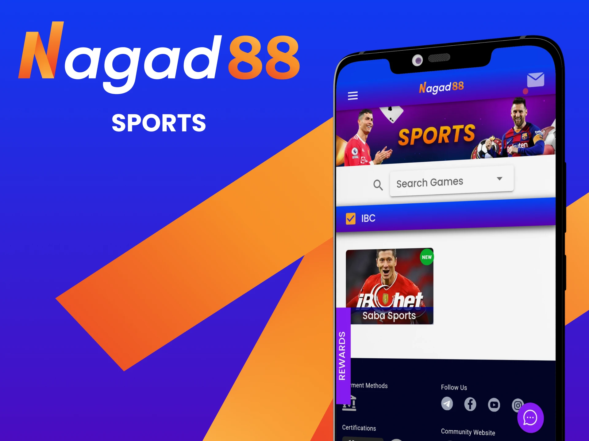 Bet on sports using the Nagad88 app.