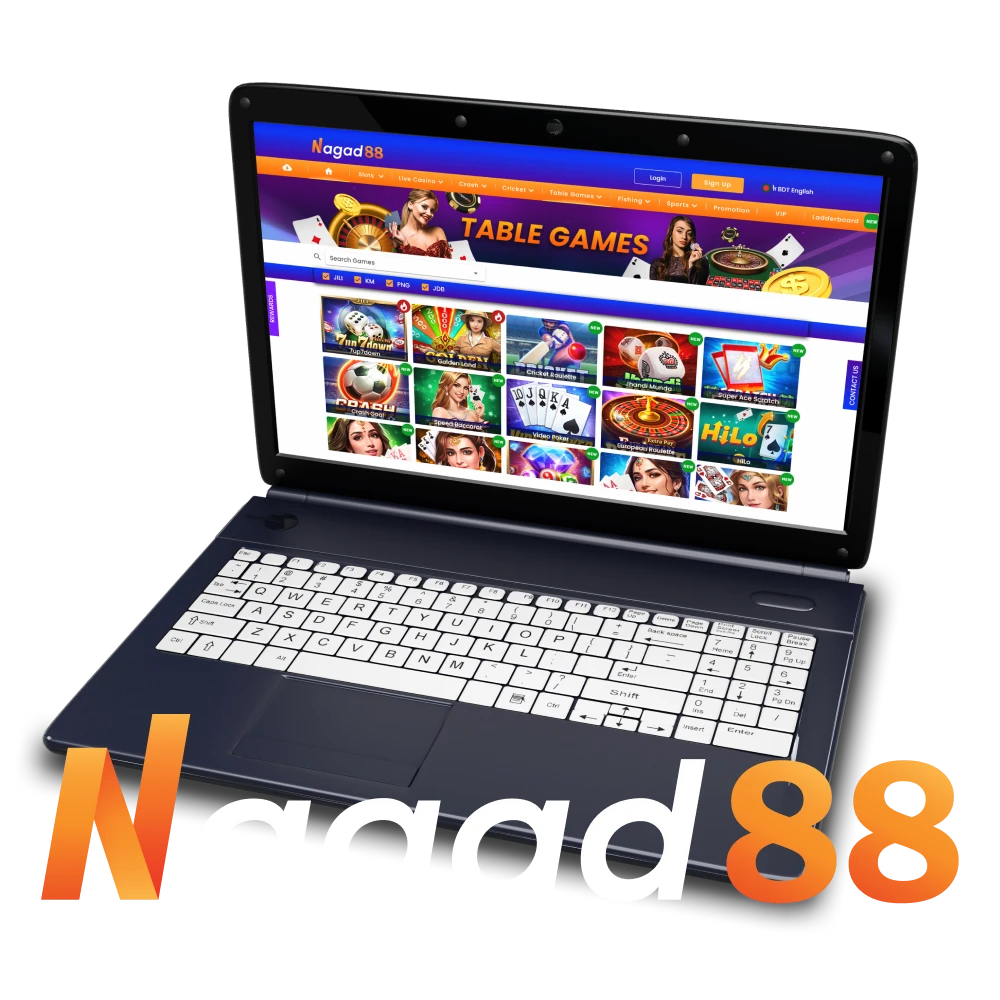 Nagad88 online casino offers slots, table games, crash games, and live casino in Bangladesh.