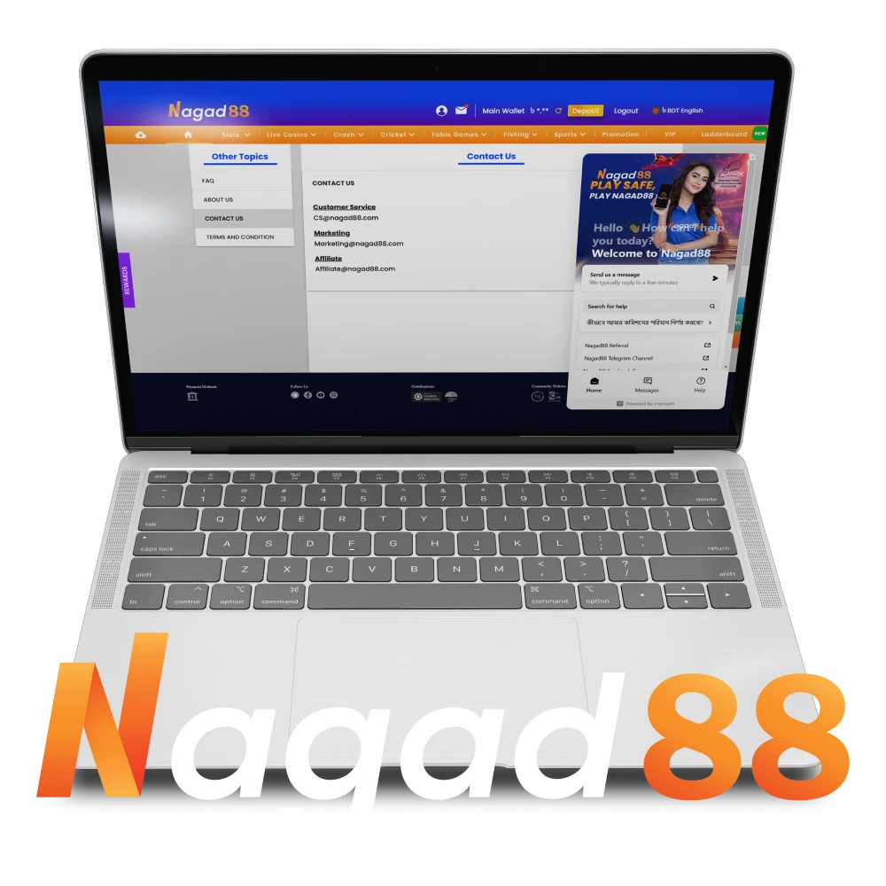 Find out how to contact the Nagad88 team.