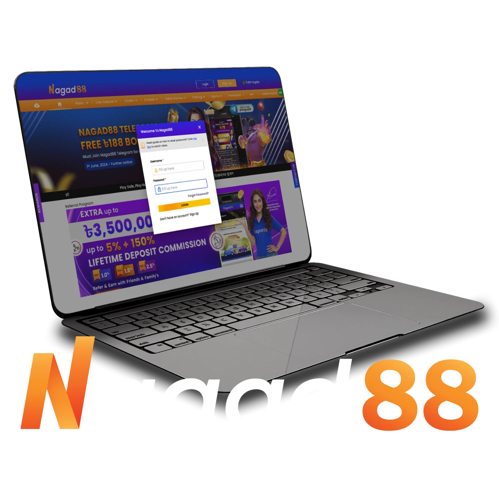 Log into your Nagad88 account via official website or app.