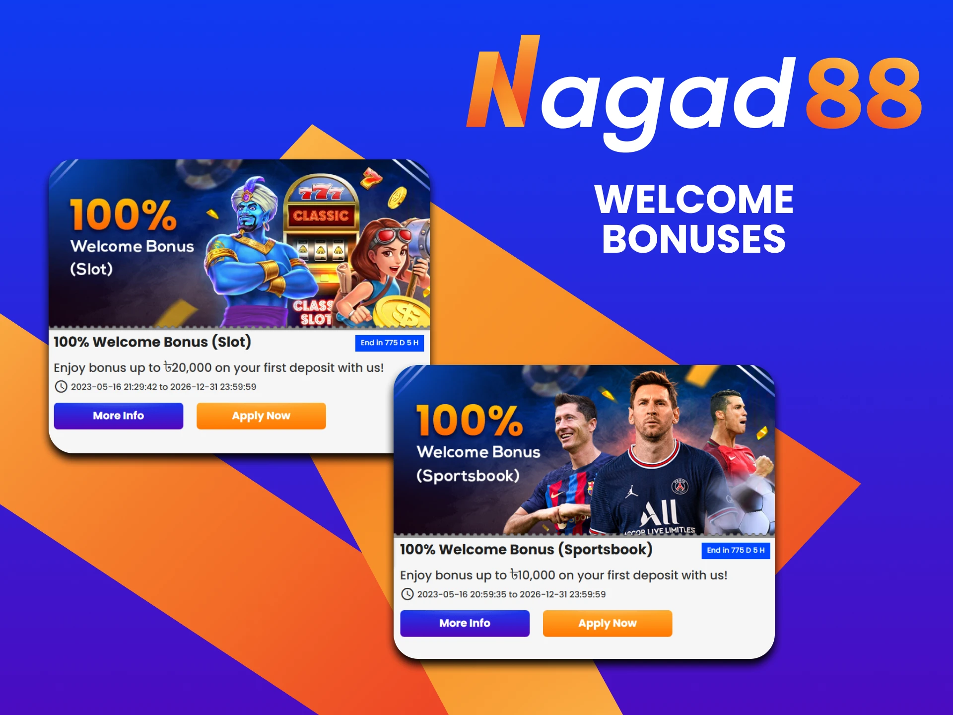 Nagad88 offers many bonuses specially for Bengali players.