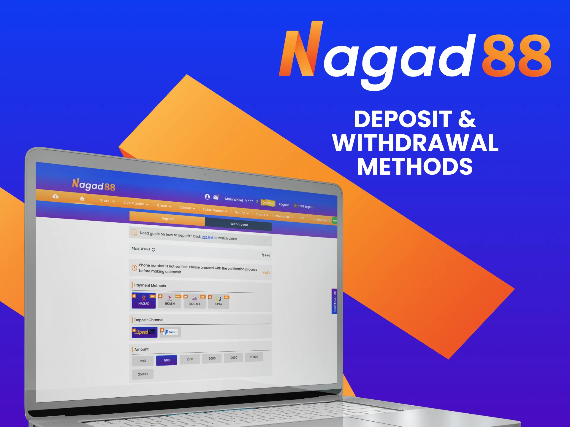 Nagad88 BD provides many popular payment methods in Bangladesh.