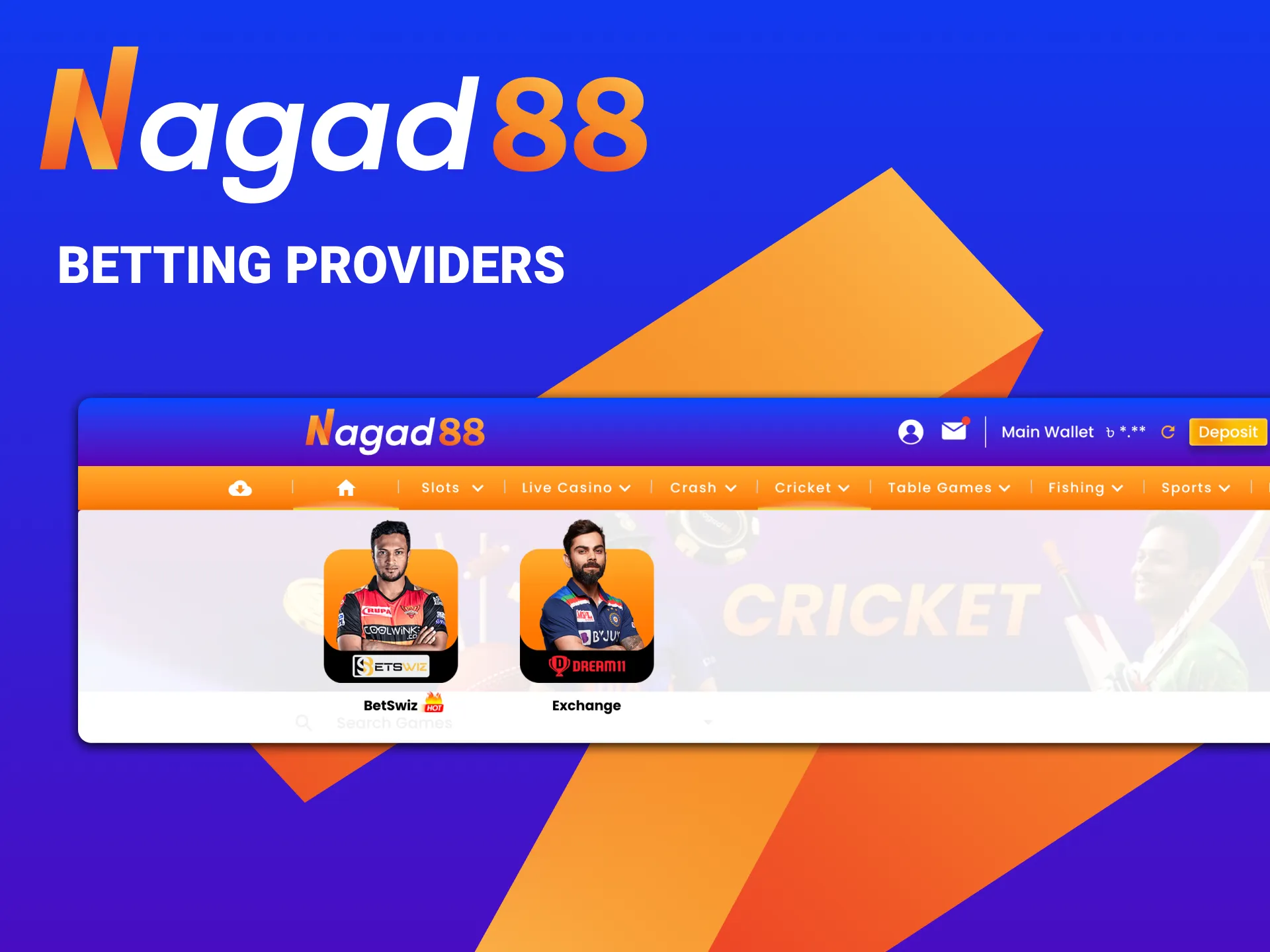 Check out Nagad88 cricket betting providers.