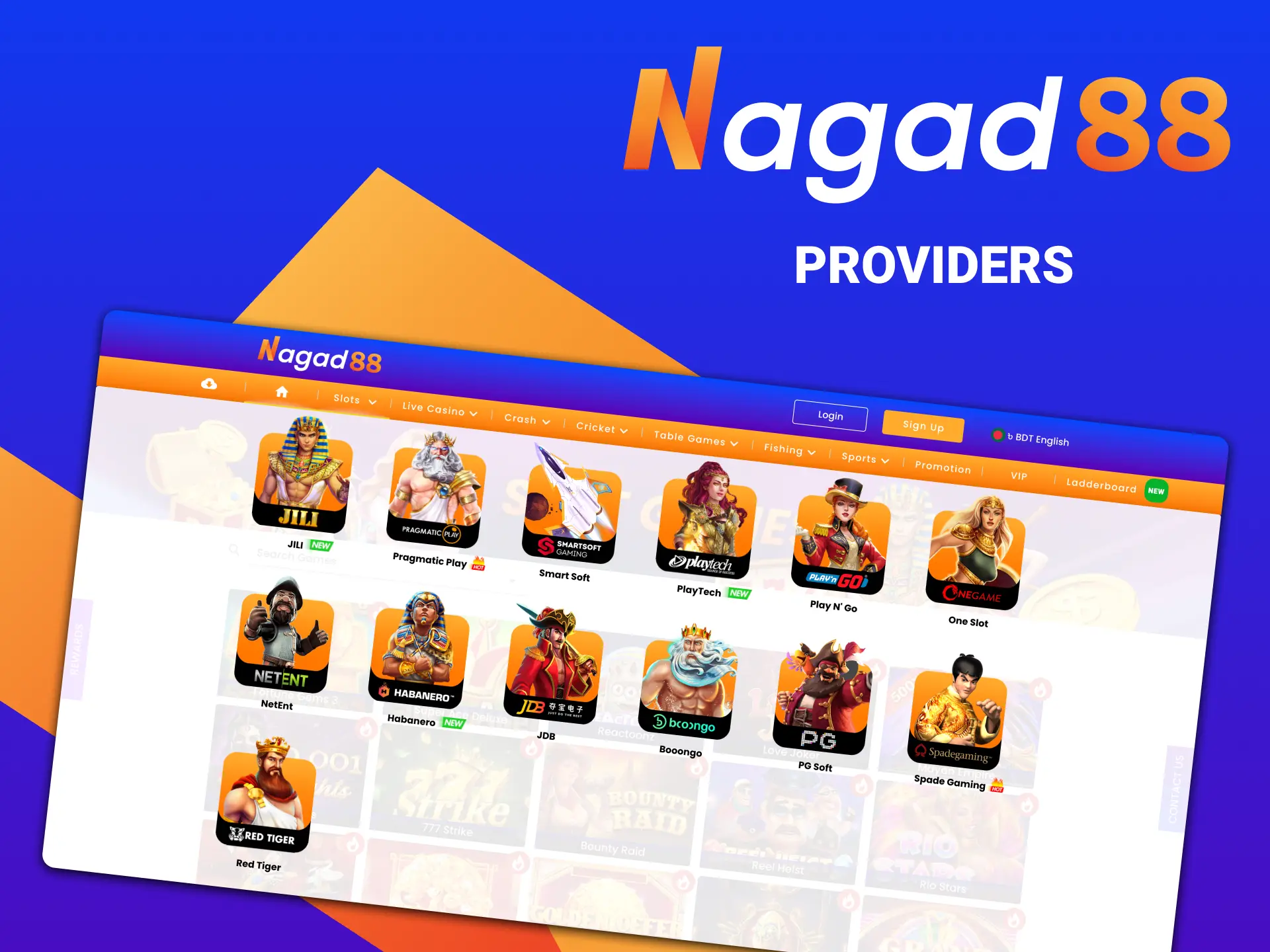 You can find several popular worldwide slots developers at Nagad88.